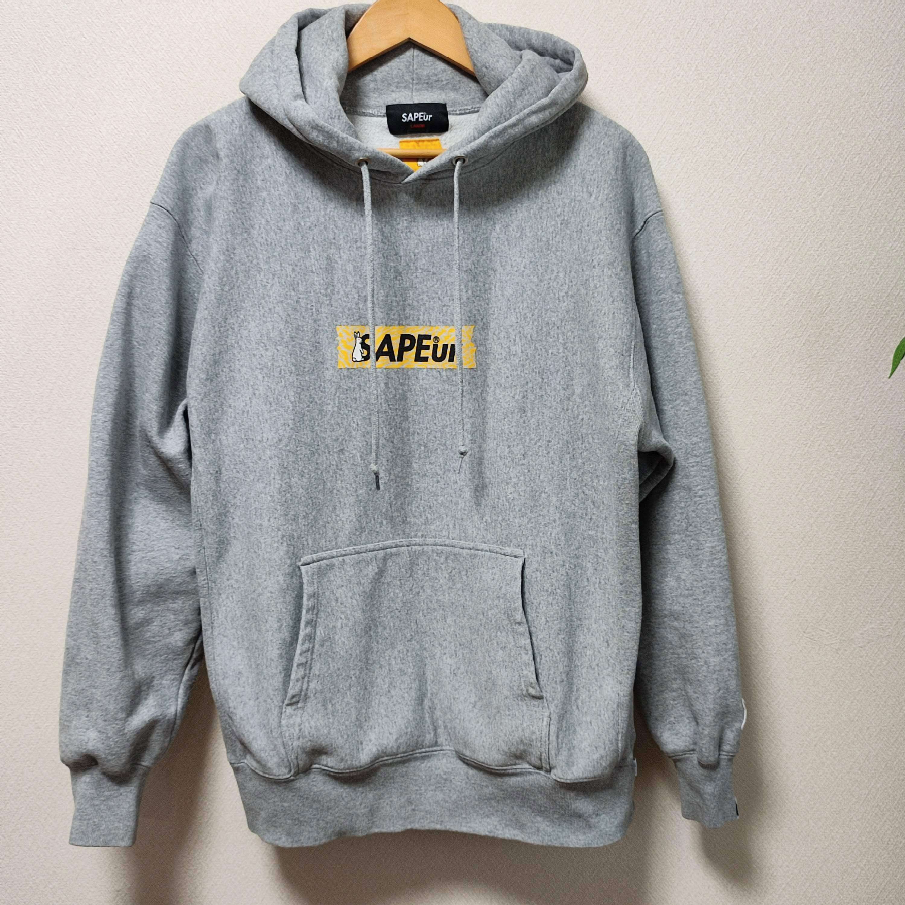 【美品】SAPEur サプール ロッドマンフーディ パーカー グレー L 