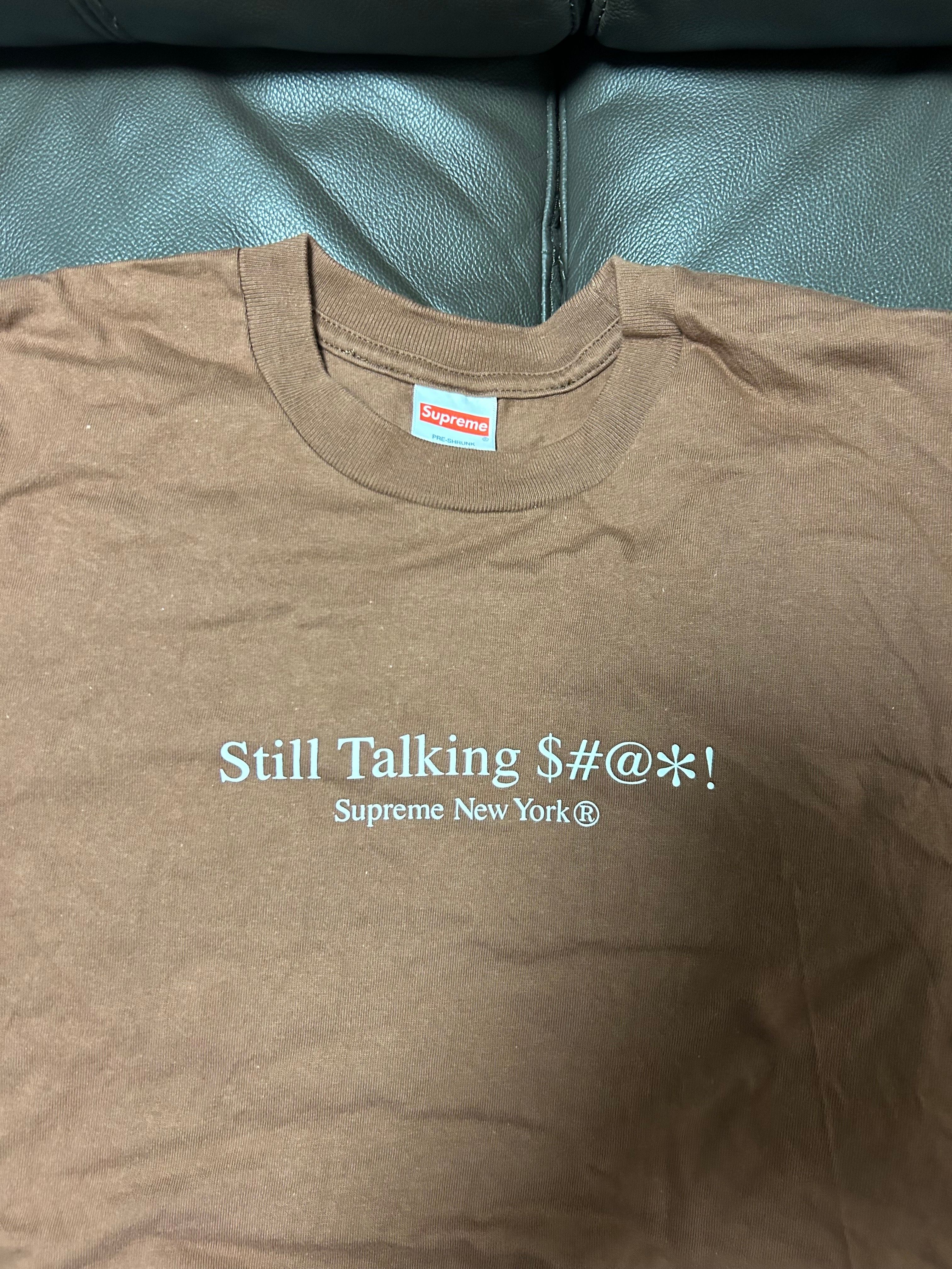 シュプリーム スティル トーキング Tシャツ "ブラウン"