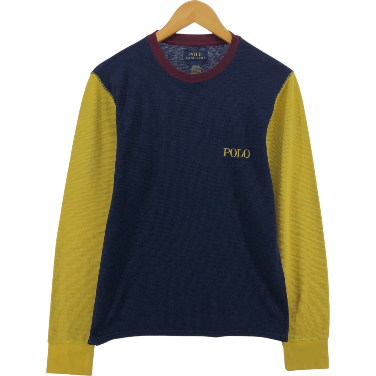 古着 ラルフローレン Ralph Lauren POLO RALPH LAUREN サーマルロンT ワッフル メンズM相当/eaa552231
