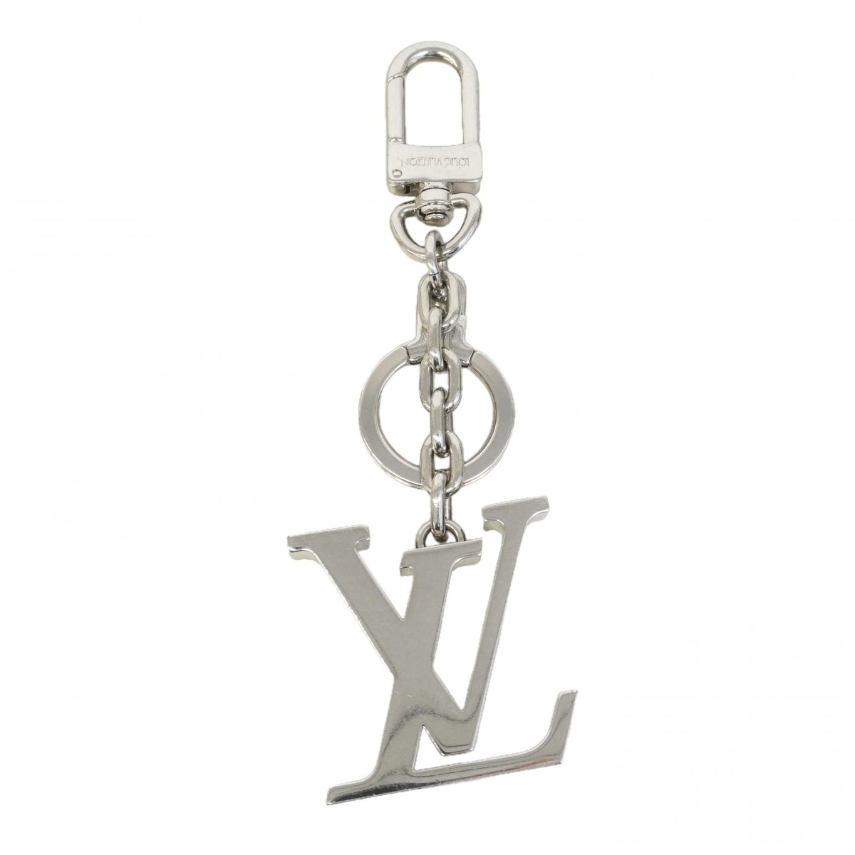 【6gd4099】ルイヴィトン キーホルダー・チャーム ポルトクレイニシャル LV M65071 シルバー【中古】メンズ