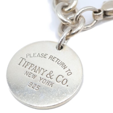 ティファニー リターントゥティファニーラウンドタグ ブレスレット 925 35.6g