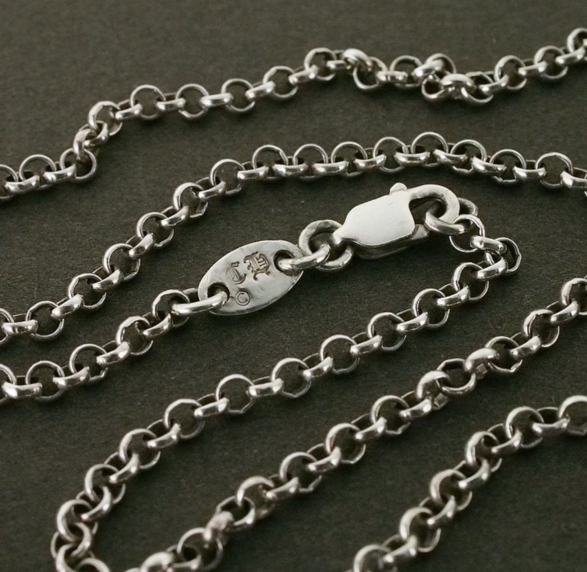 クロムハーツ ロールチェーン ネックレス "シルバー"