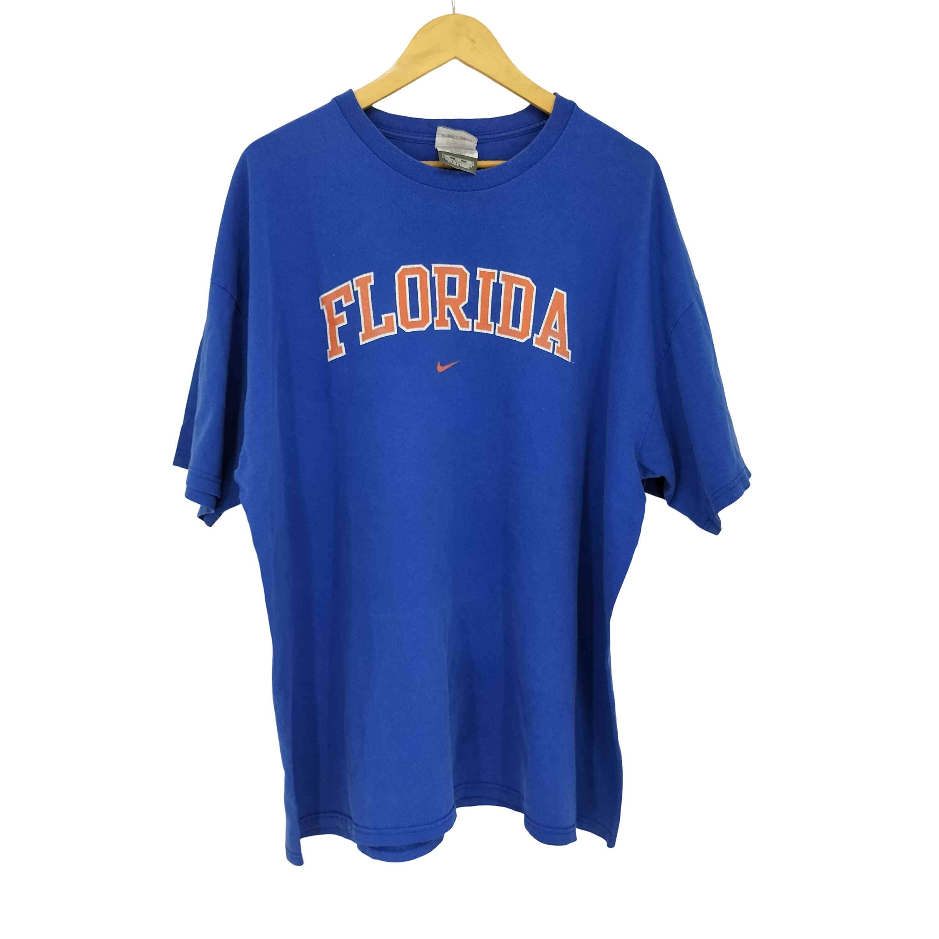 00s nike team florida プリント クルーネックTシャツ【1143185985423】