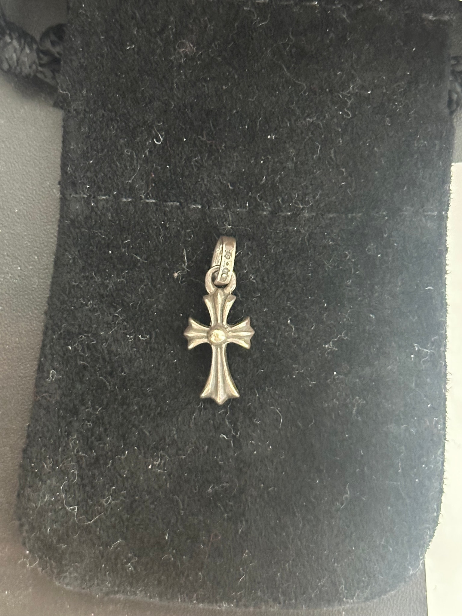 Chrome Hearts Cross Baby Fat Charm "Silver"