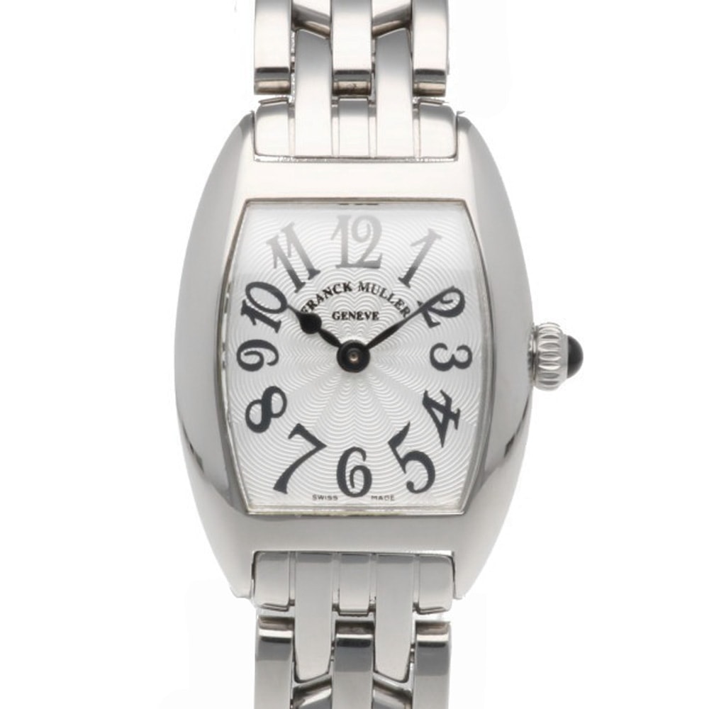 フランクミュラー トノウ カーベックス プティ 腕時計 時計 ステンレススチール 2502QZ クオーツ レディース 1年保証 FRANCK MULLER 中古