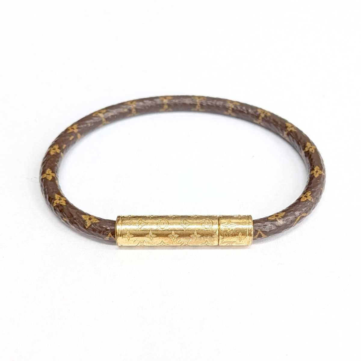LOUIS VUITTON ルイ・ヴィトン ブラスレ LVコンフィデンシャル ブレスレット M6334 モノグラム ブラウン  レディース【中古】