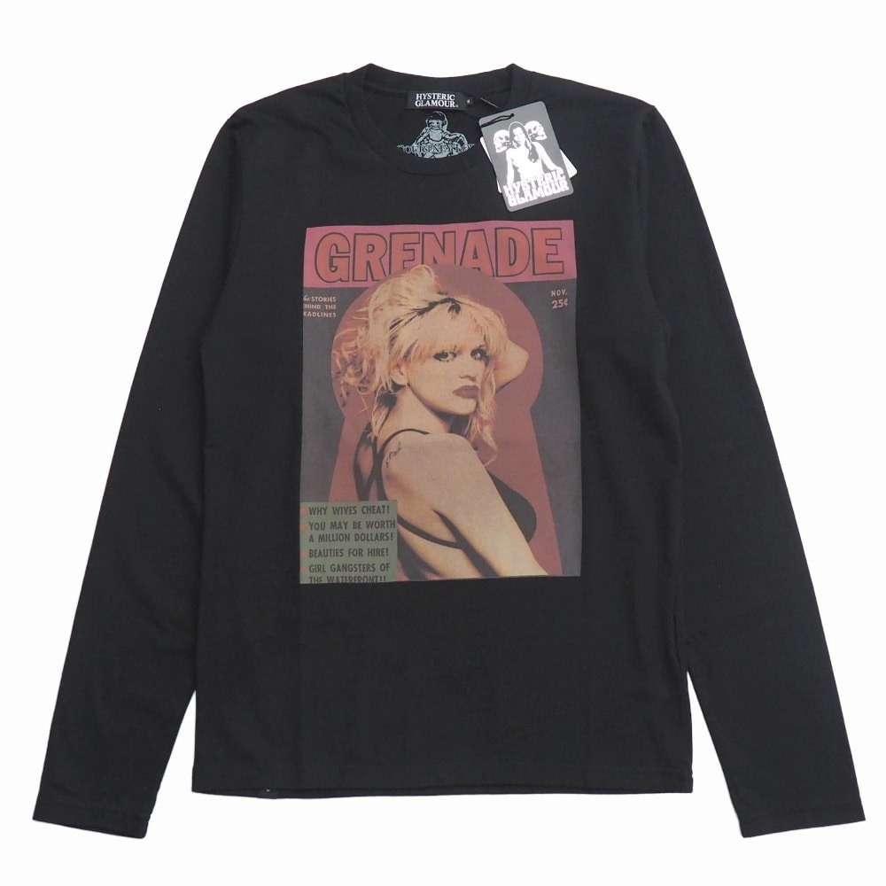 ■未使用品■HYSTERIC GLAMOUR ヒステリックグラマー Courtney Love コートニーラヴ 長袖Tシャツ サイズS ロンT 20260323/RA8650