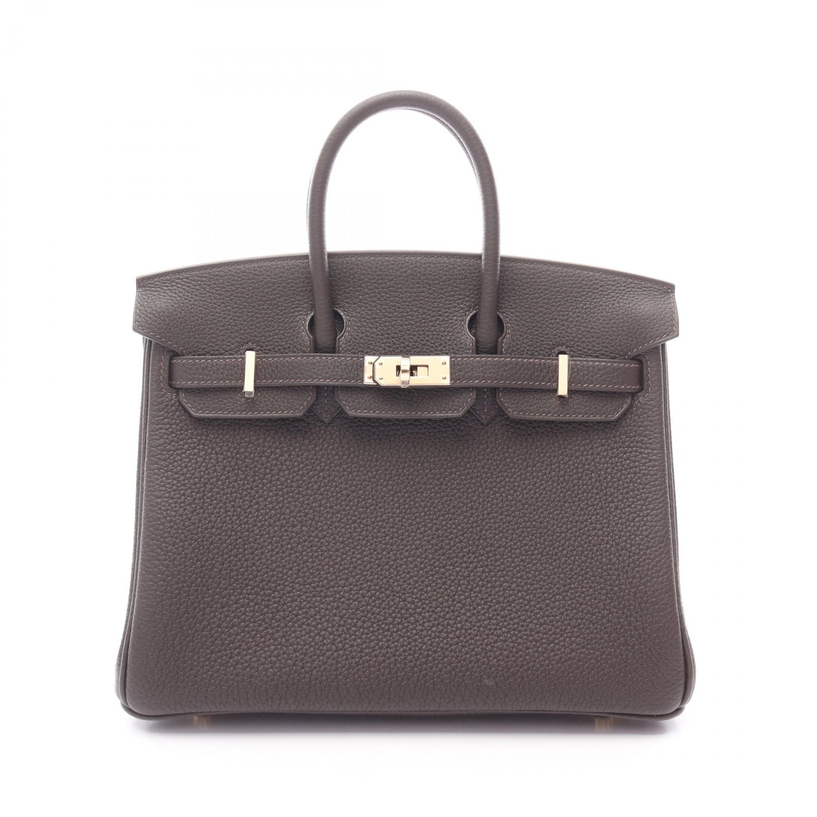 エルメス HERMES バーキン25 ベブラン ハンドバッグ バッグ トゴ トゴ K刻印(2025年製造) レディース ブラウン系 【中古】