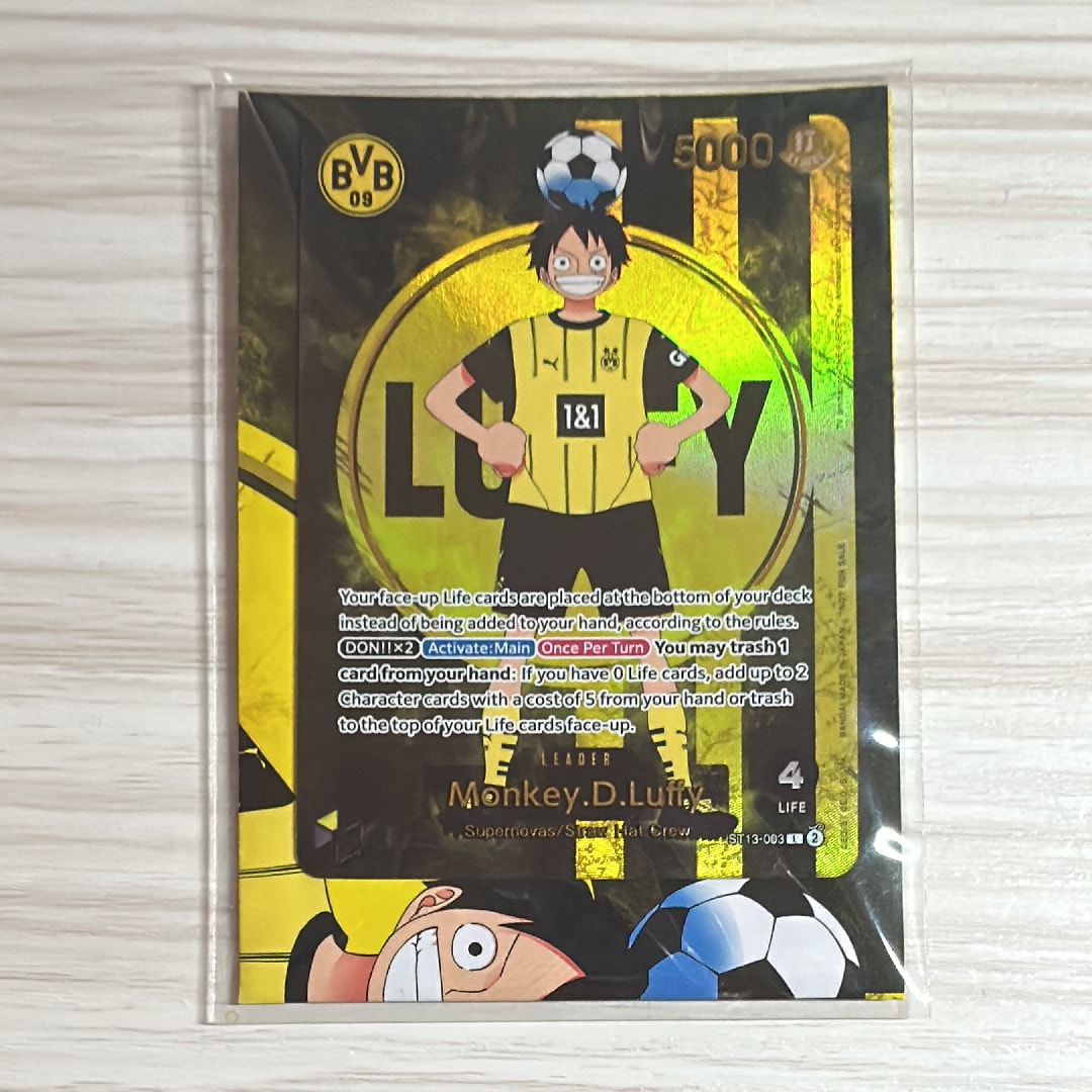 モンキー・D・ルフィ L [ST13-003]【英語版】(プロモーションカード「ボルシアドルトムント × ONE PIECE マッチデー 2025」)