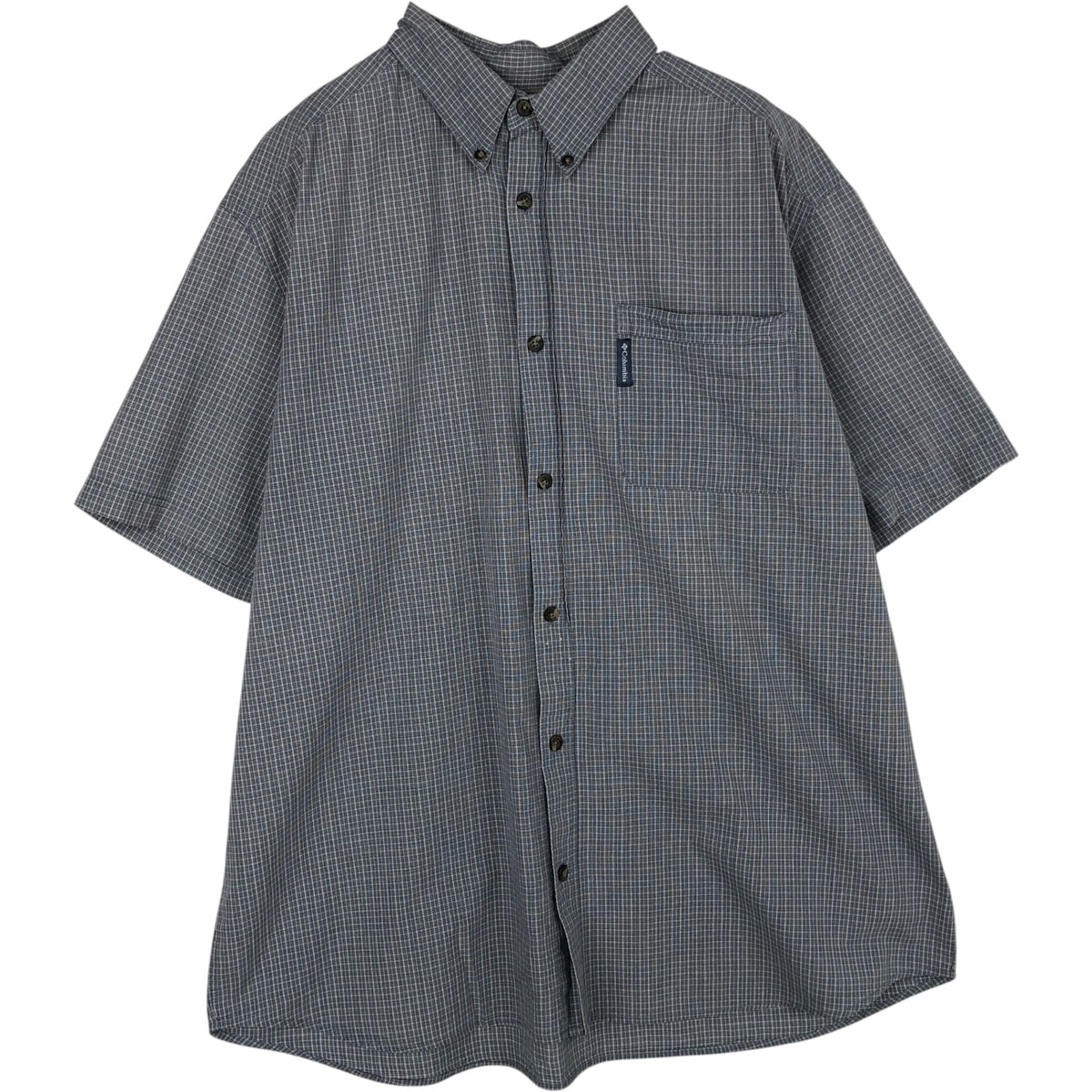 古着 00年代 コロンビア Columbia 半袖 ボタンダウン チェックシャツ メンズL相当/eaa632786