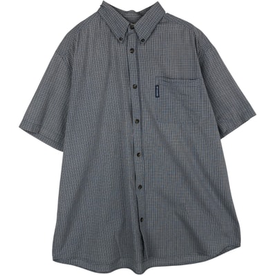 古着 00年代 コロンビア Columbia 半袖 ボタンダウン チェックシャツ メンズL相当/eaa632786