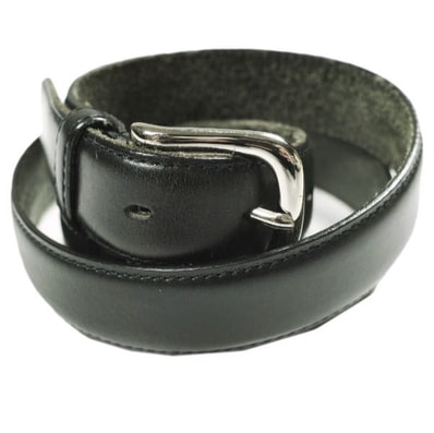 JOHN LAWRENCE SULLIVAN ジョンローレンスサリバン LEATHER PIN BUCKLE BELT レザーナローベルト ブラック g25530