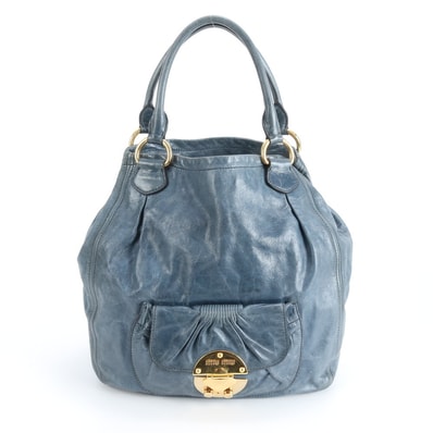 ■美品 ミュウミュウ トート バッグ レザー