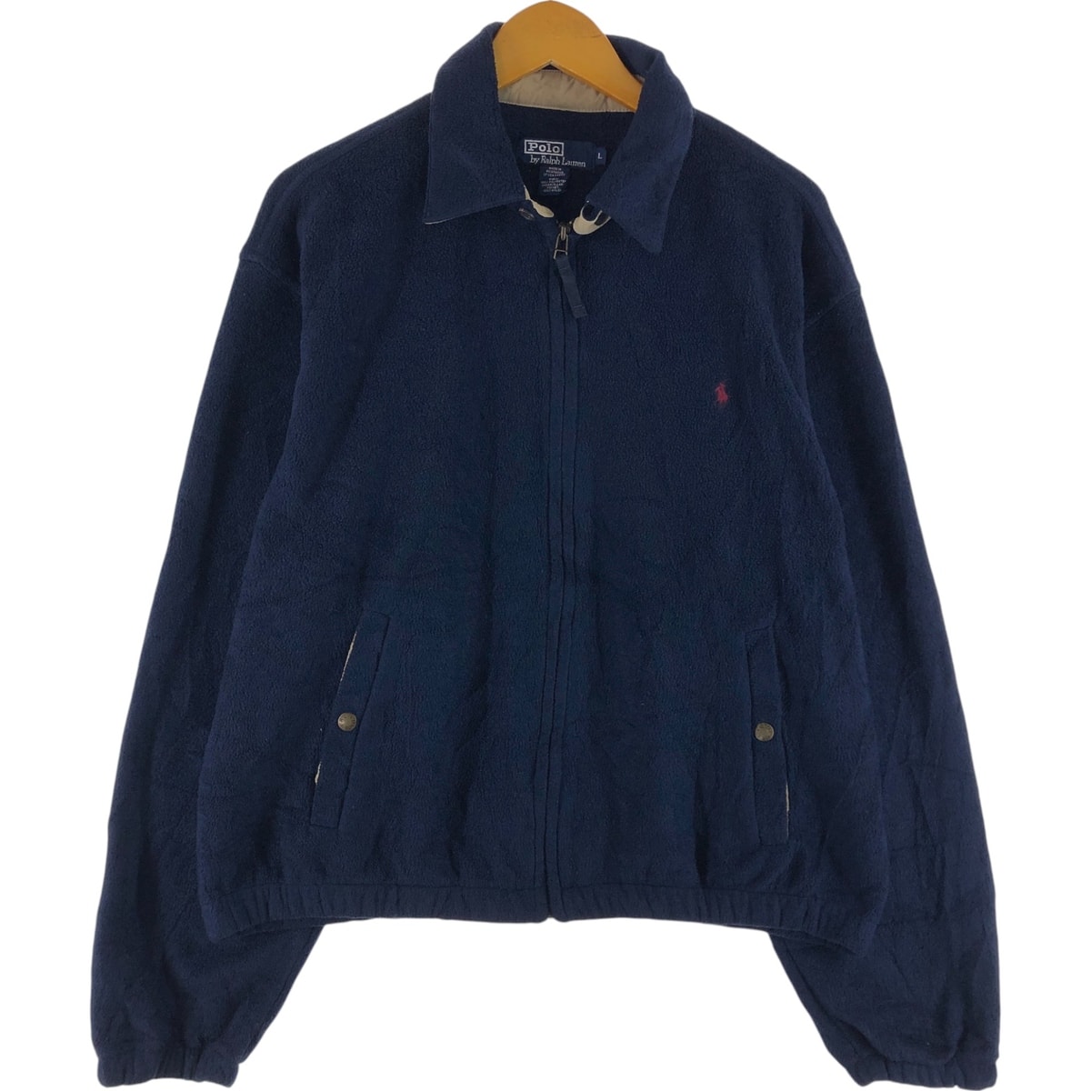 古着 ラルフローレン Ralph Lauren POLO by Ralph Lauren スイングトップタイプ フリースジャケット メンズL相当/evb010020
