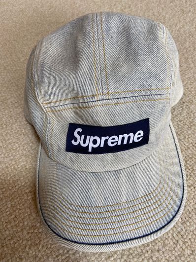 Supreme Denim Camp Cap "Dirty Indigo" (23SS)