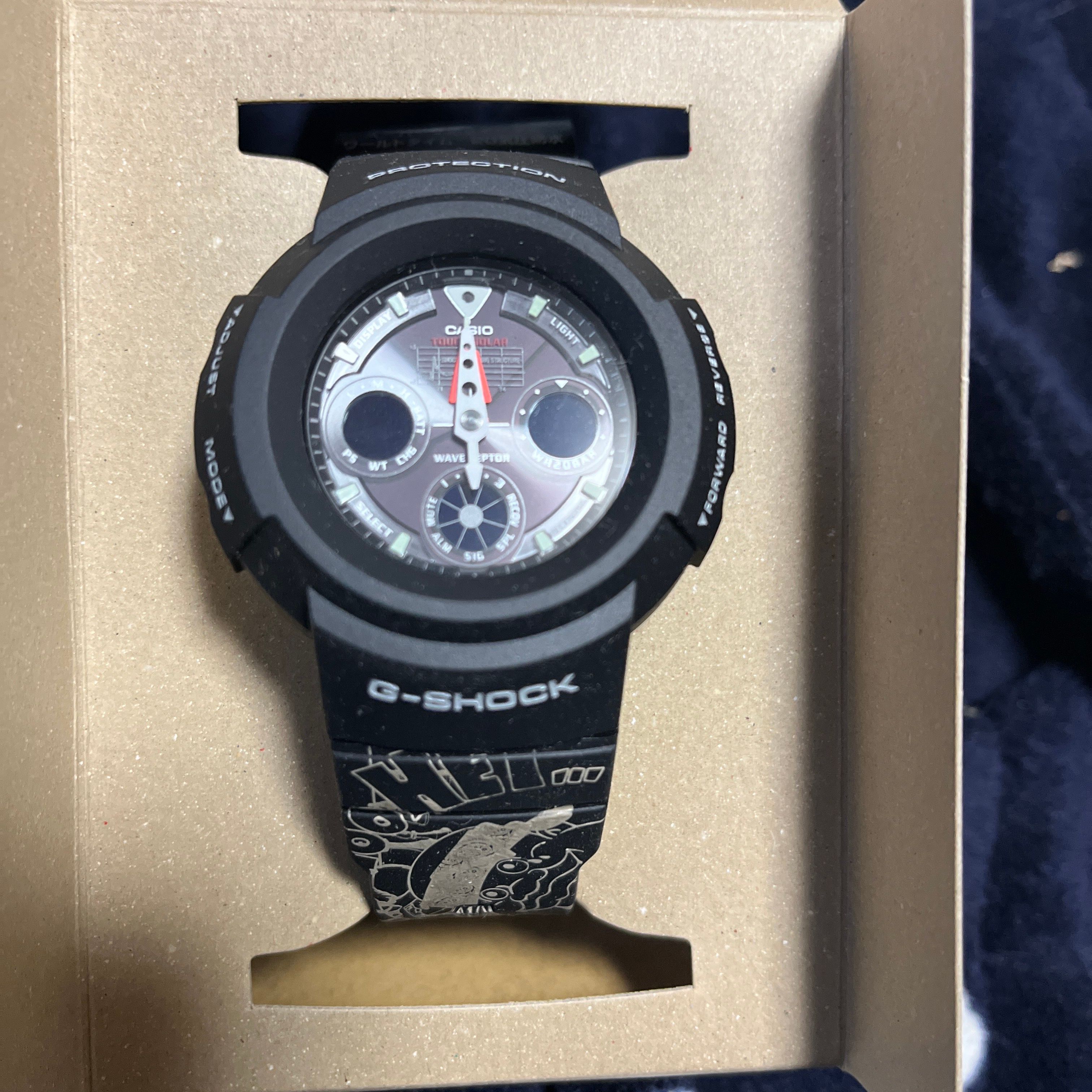 G SHOCK AWG-500J エルブラウン 電波ソーラー
