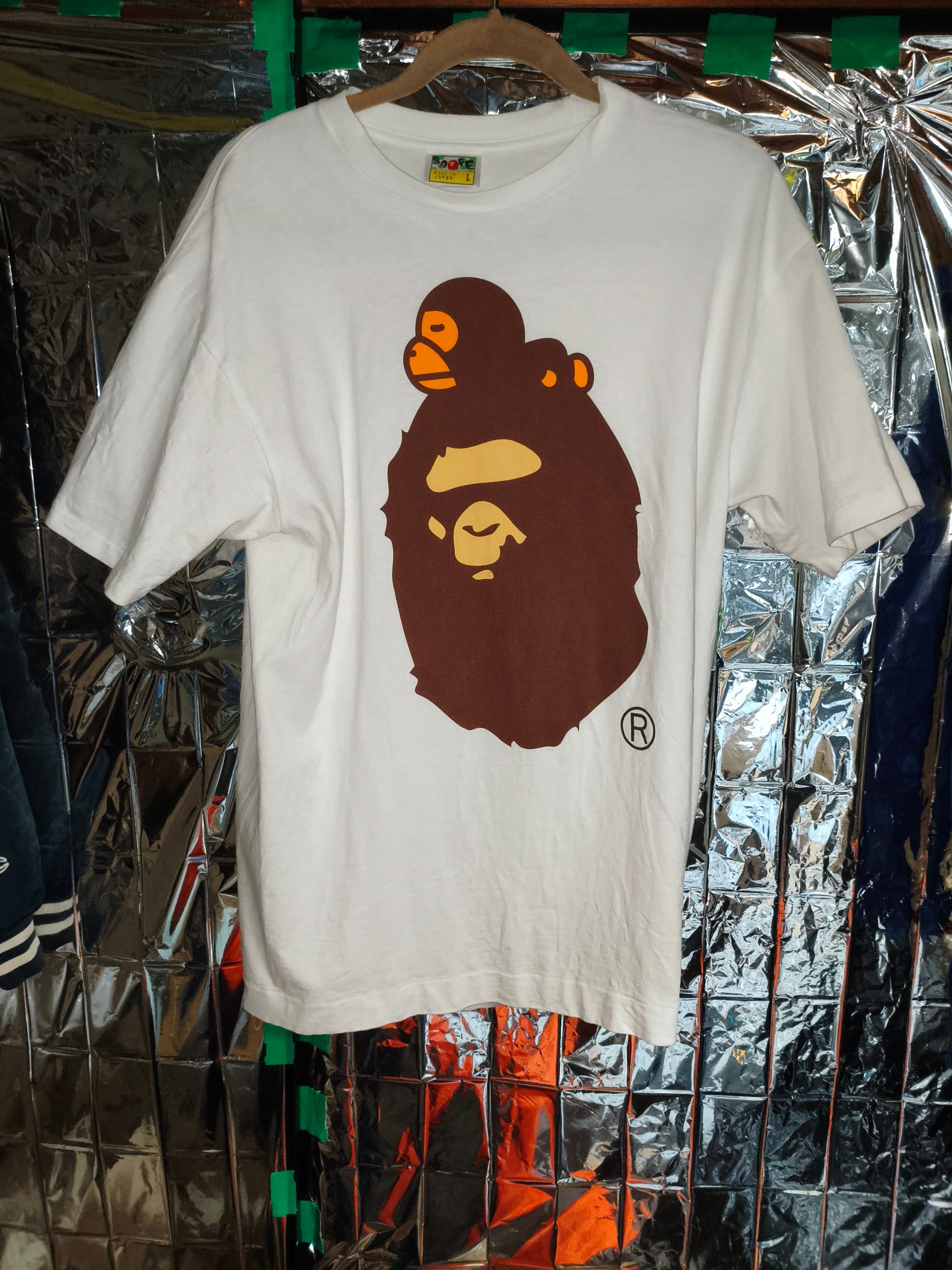 A BATHING APE Milo On Ape Head Tee "White"