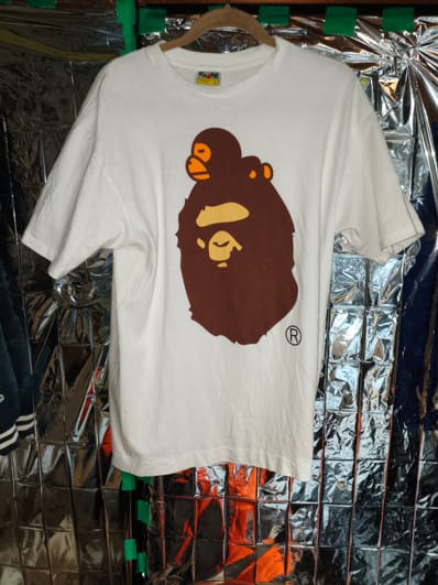 A BATHING APE Milo On Ape Head Tee "White"