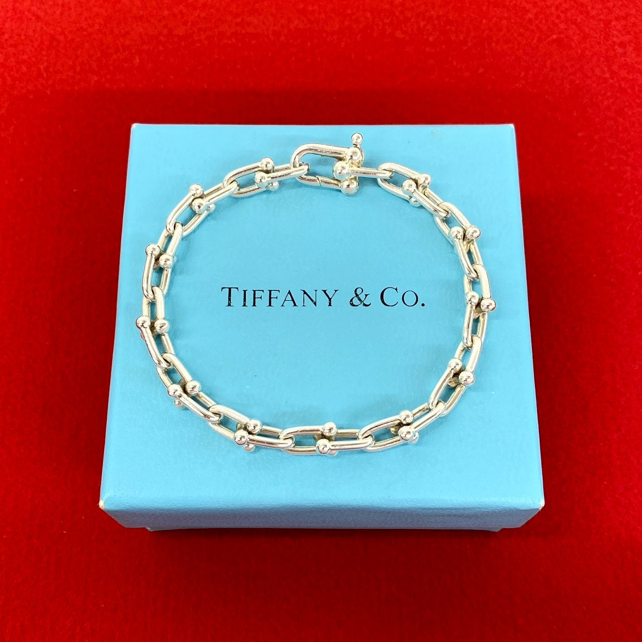 TIFFANY&Co. ティファニー ハードウェア スモールリンク ブレスレット シルバー925 ブレスレット シルバー
 241-5