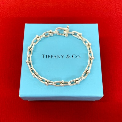 TIFFANY&Co. ティファニー ハードウェア スモールリンク ブレスレット シルバー925 ブレスレット シルバー
241-5