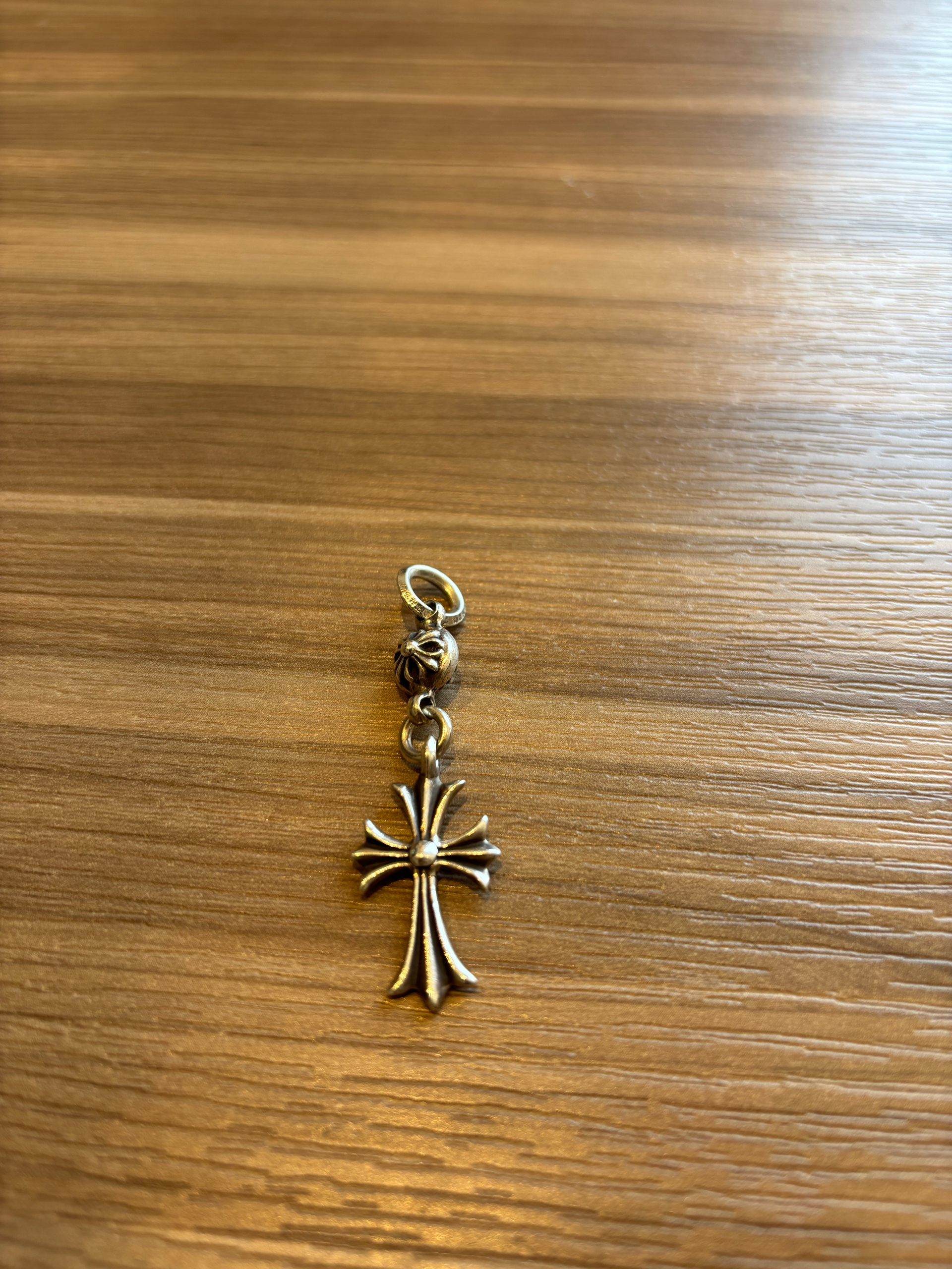 Chrome Hearts 1 Ball Tiny CH Cross Charm "Silver"