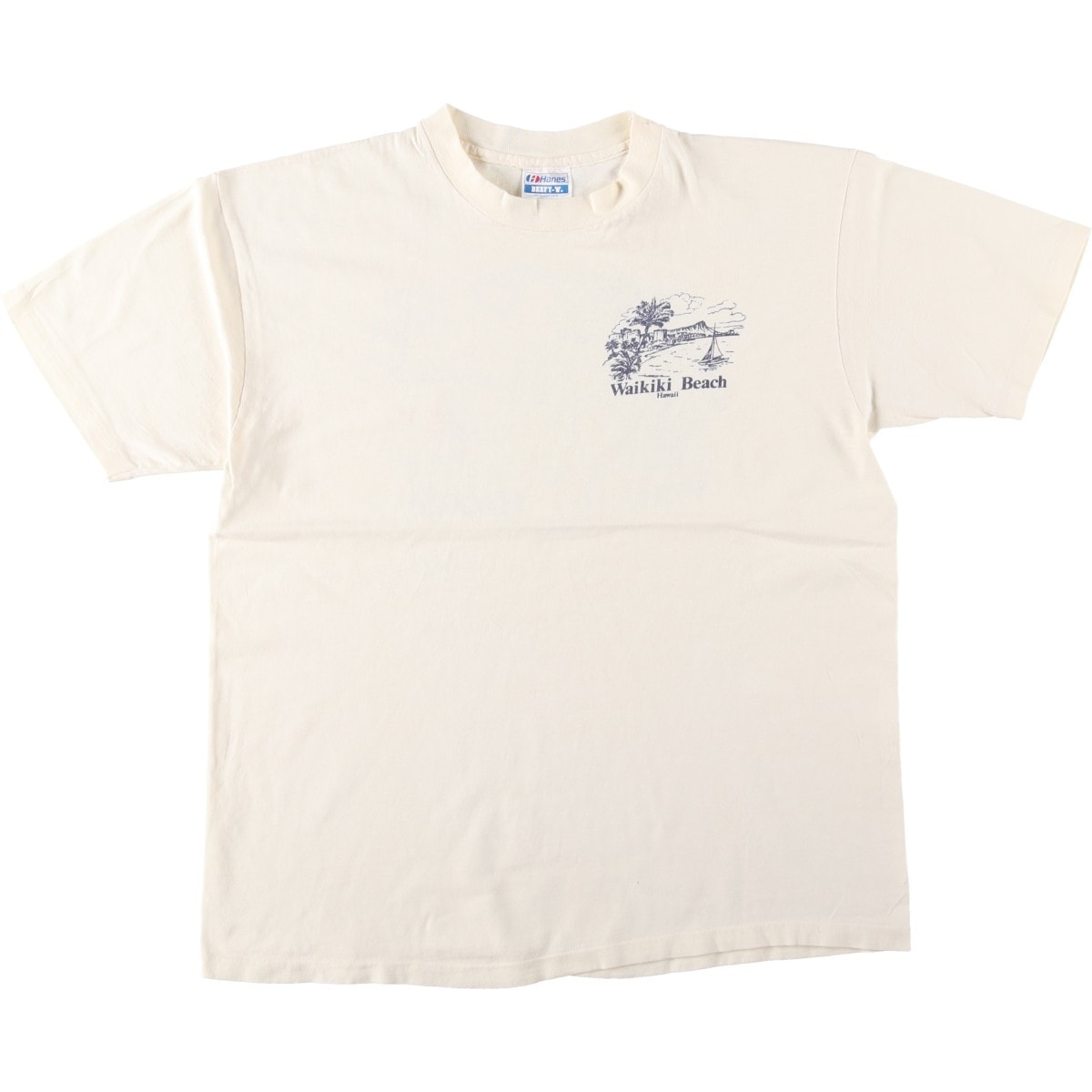 古着 80年代 ヘインズ Hanes BEEFY-T 青タグ プリントTシャツ USA製 メンズXL相当 ヴィンテージ/eaa642062