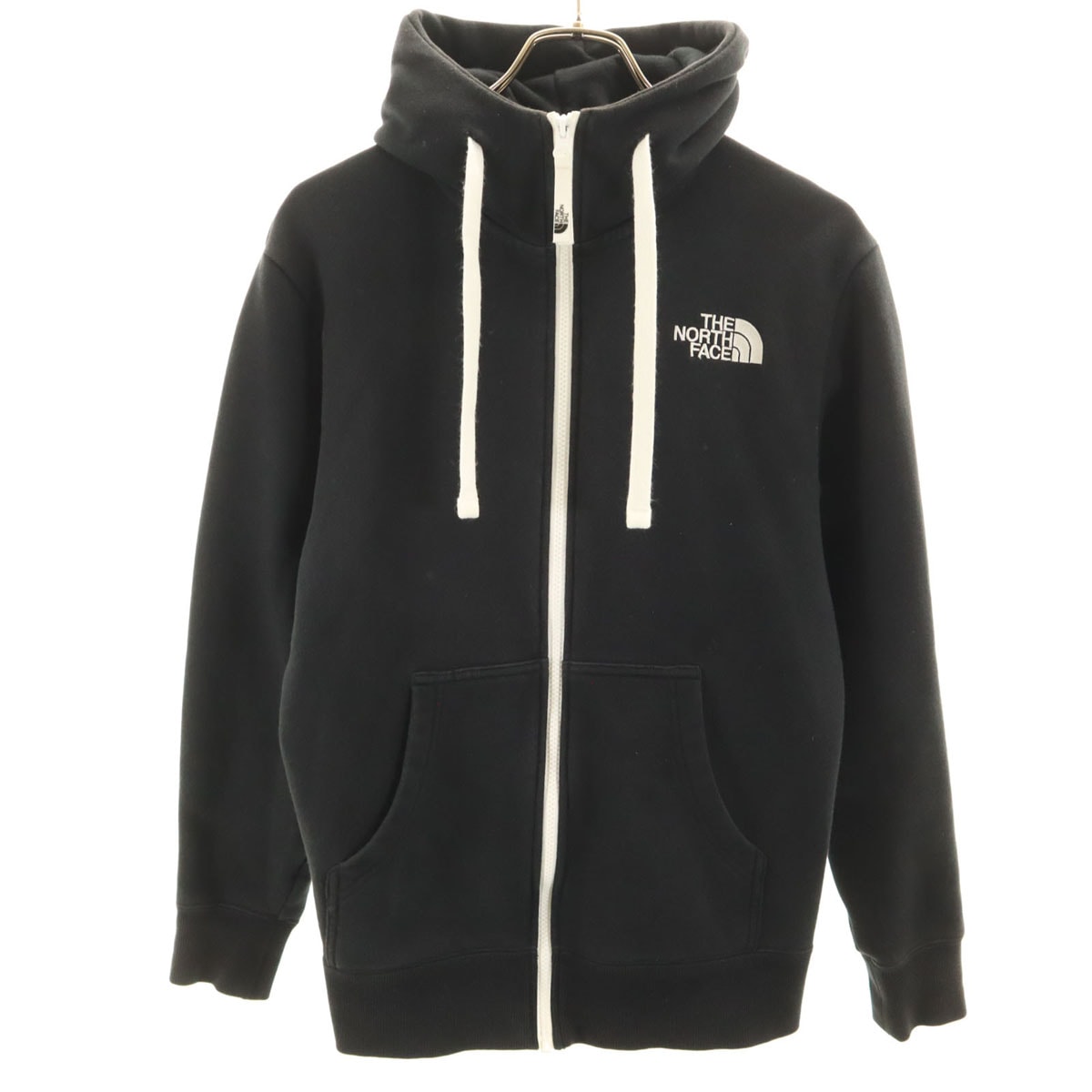 THE NORTH FACE ノースフェイス 長袖 リアビュー スウェット ジップパーカー S ブラック NT12442 アウトドア