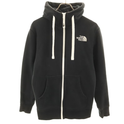 THE NORTH FACE ノースフェイス 長袖 リアビュー スウェット ジップパーカー S ブラック NT12442 アウトドア