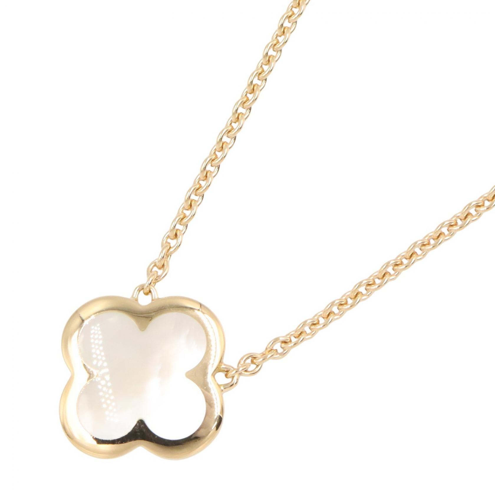 ヴァンクリーフ&アーペル Van Cleef & Arpels ピュアアルハンブラ マザーオブパール ネックレス ネックレス ジュエリー K18(イエローゴールド) マザーオブパール レディース ゴールド系 / ホワイト系 【中古】