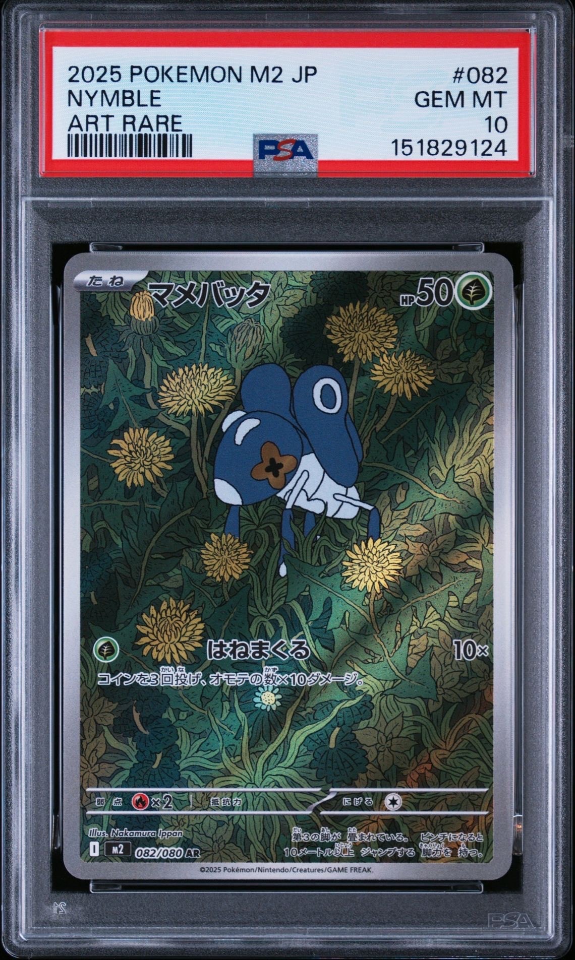 PSA10】マメバッタ AR [M2 082/080](拡張パック「インフェルノX」) 1枚