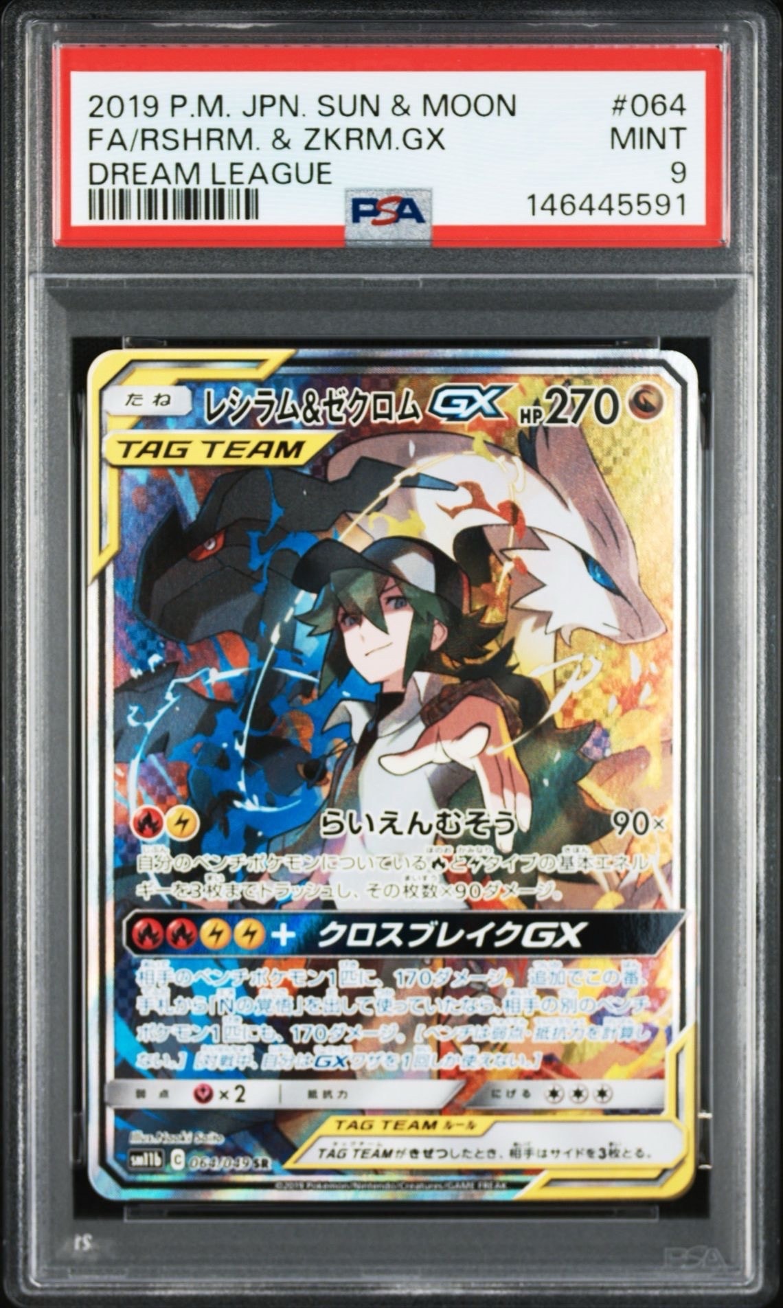 レシラム&ゼクロムGX (N) SR :SA [SM11b 064/049](強化拡張パック「ドリームリーグ」)
