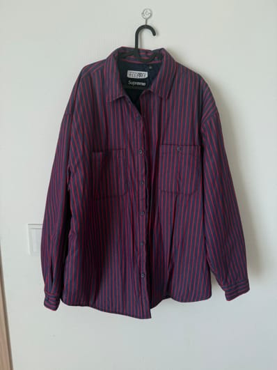 Supreme x MM6 Maison Margiela Padded Shirt "Stripe"