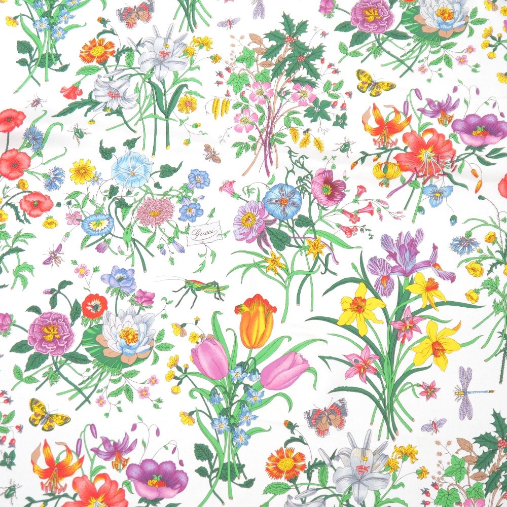 A (未使用に近い)】□美品□GUCCI グッチ ヴィンテージ フローラ