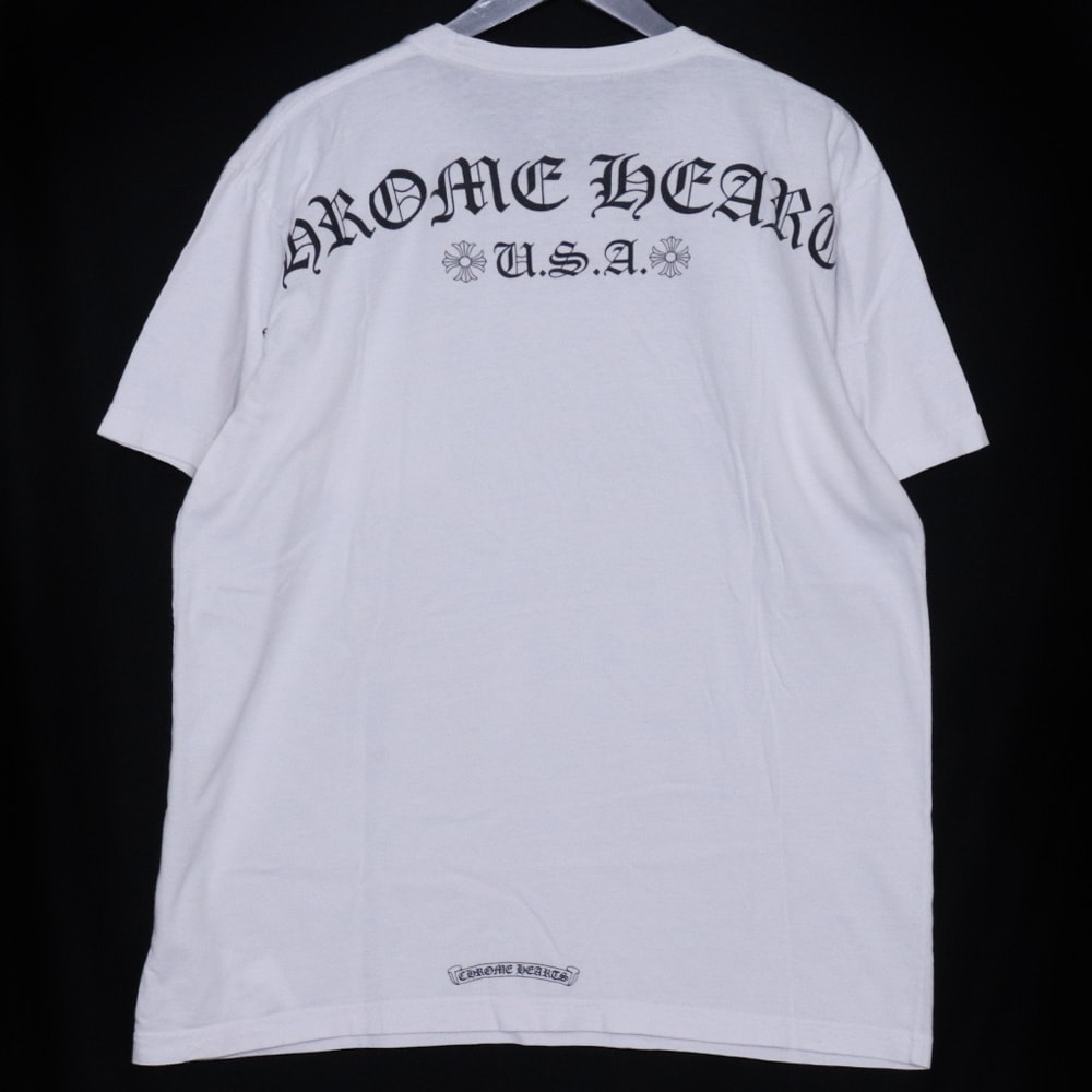 CHROME HEARTS バックアーチロゴ USA ポケットTシャツ