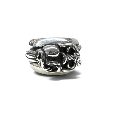 CHROME HEARTS 極美品 クロムハーツ DAGGER HEART ダガーハート リング インボイス・袋付属 指輪 約JP25号 ロゴ ジュエリー アクセサリー クロム Aランク 中古 鑑定済 クロムリング