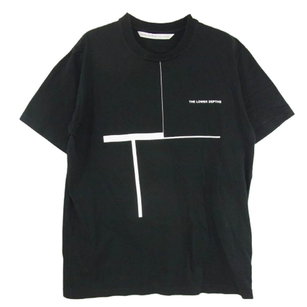 JOHN LAWRENCE SULLIVAN ジョンローレンスサリバン Tシャツ 5A015 THE LOWER DEPTHS クルーネック 半袖 Tシャツ カットソー ブラック系 S【中古】