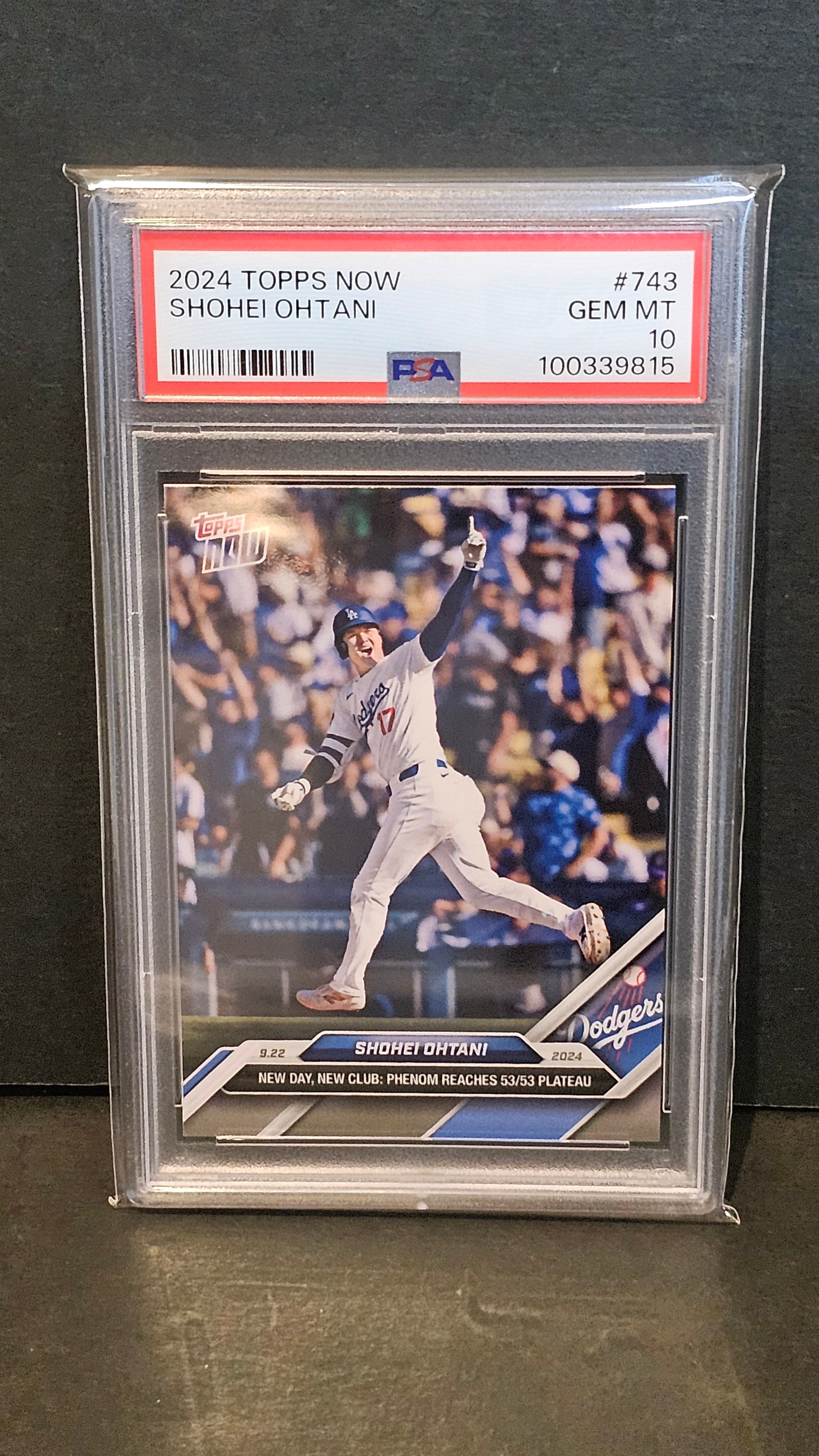 大谷翔平 PSA10 Topps Now 8枚セット 明日まで値下げ PSA10】大谷翔平 [743](2024 MLB トップスナウカード) 1枚の中古ホビー