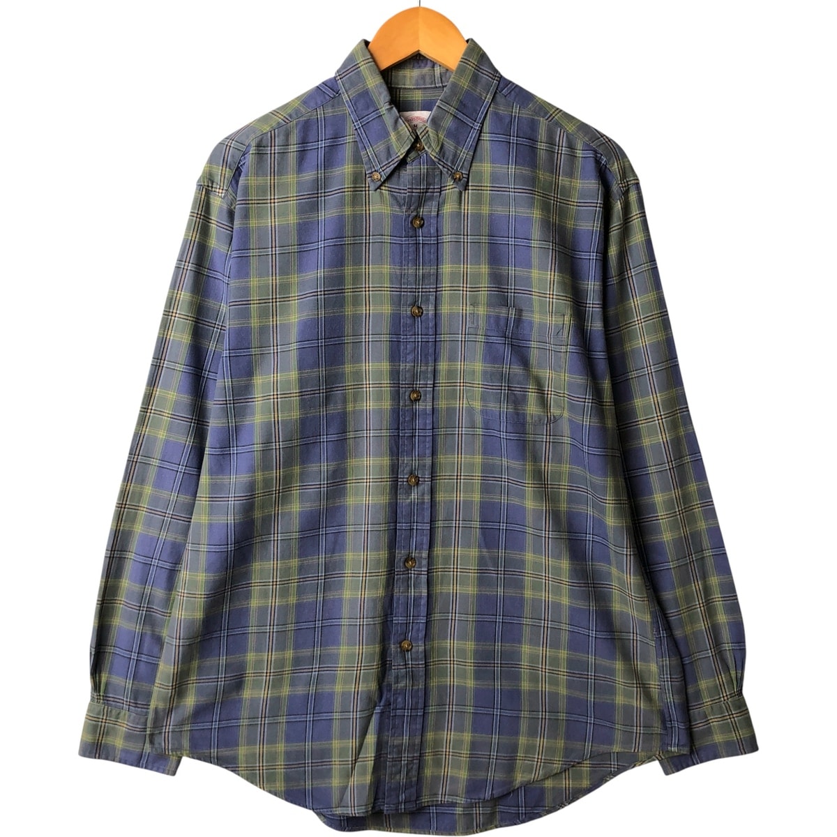 古着 ブルックスブラザーズ Brooks Brothers Est.1818 長袖 ボタンダウンチェックシャツ メンズM相当/eaa594263