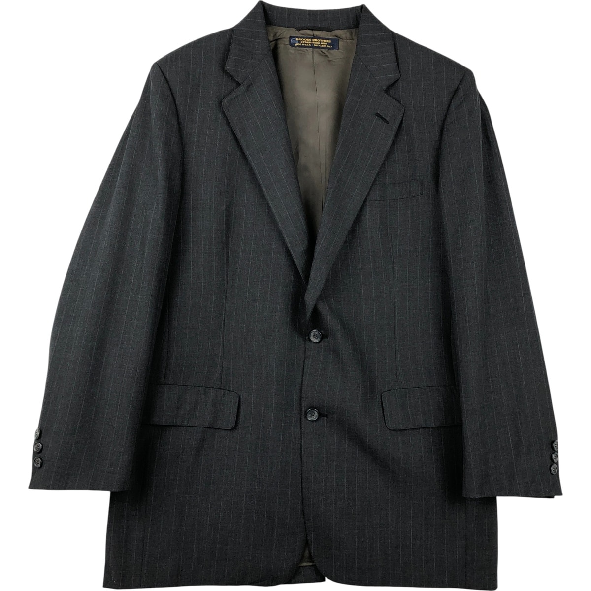 古着 80~90年代 ブルックスブラザーズ Brooks Brothers ストライプ柄 ブレザー テーラードジャケット USA製 メンズL相当 ヴィンテージ/eaa613370