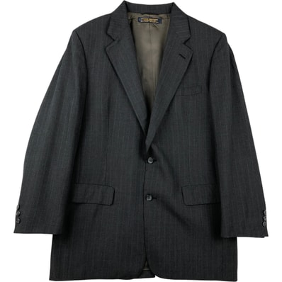 古着 80~90年代 ブルックスブラザーズ Brooks Brothers ストライプ柄 ブレザー テーラードジャケット USA製 メンズL相当 ヴィンテージ/eaa613370