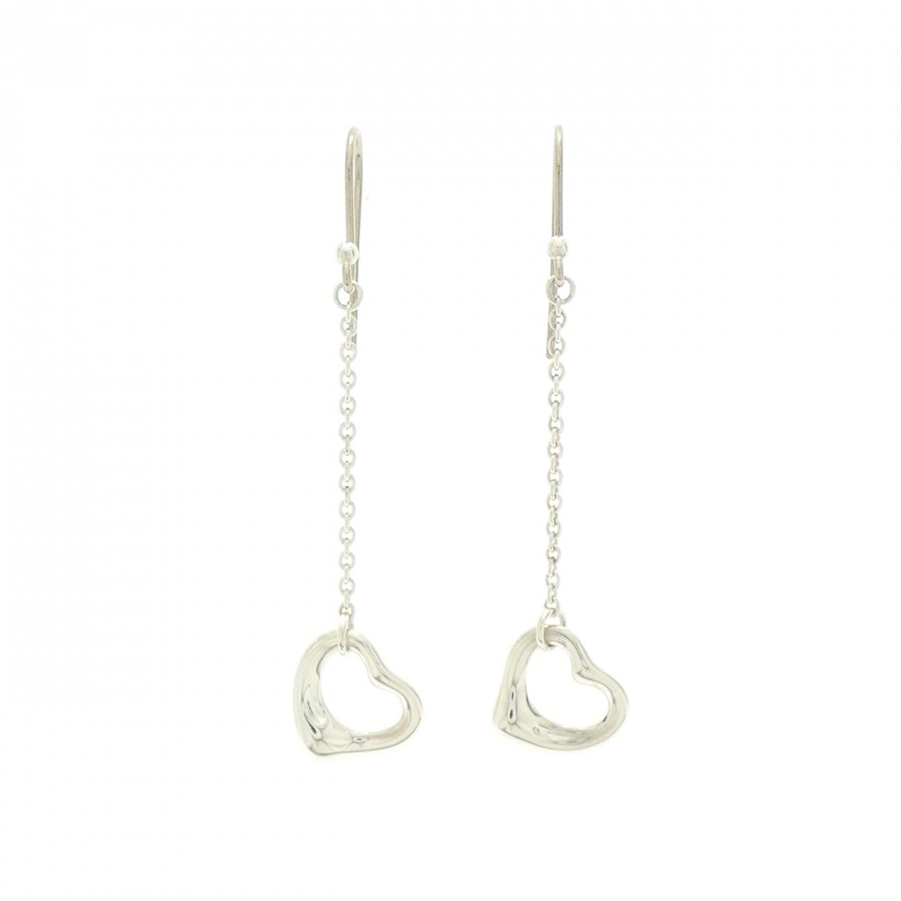 ティファニー オープンハート ドロップ ピアス