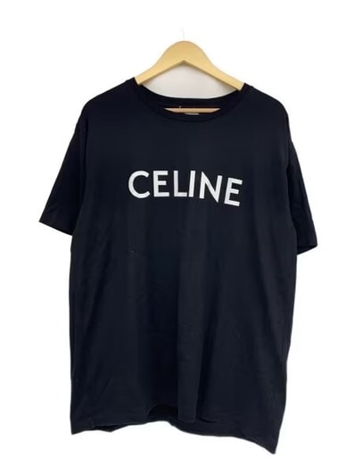CELINE Men's Celine Loose T-shirt In Cotton Jersey "Black/White"
