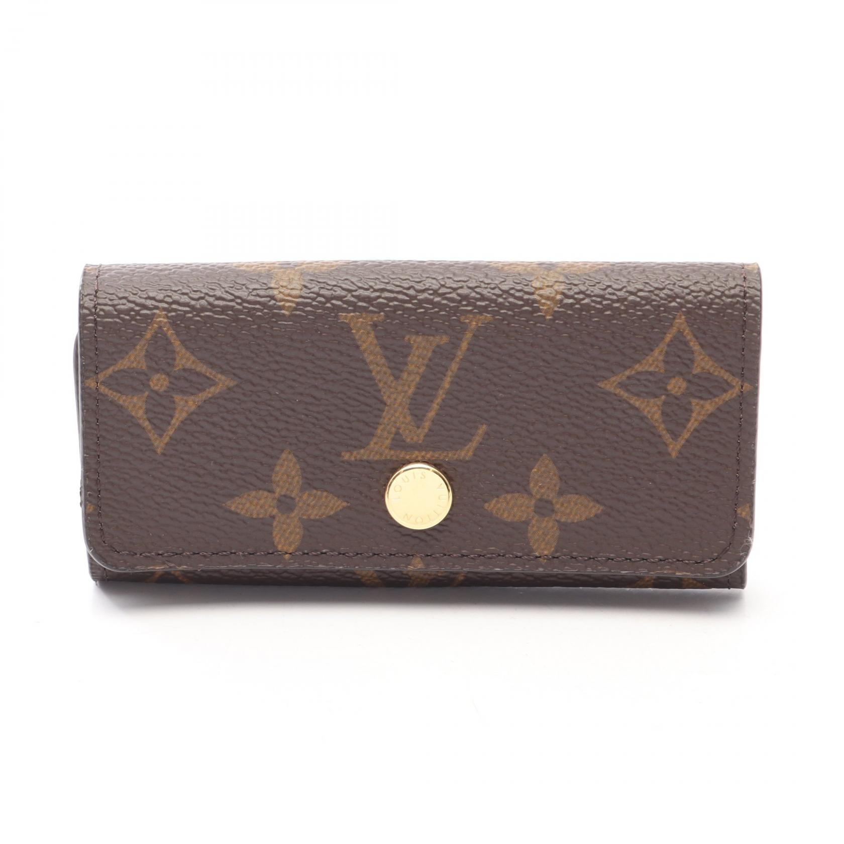 ルイ・ヴィトン LOUIS VUITTON ミュルティクレ4 4連 キーケース アクセサリー キャンバス PVC モノグラム レディース ブラウン系 M69517 【中古】