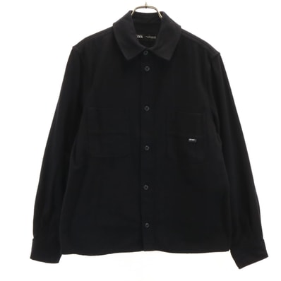 ZARA ザラ 長袖 ネルシャツ S ブラック