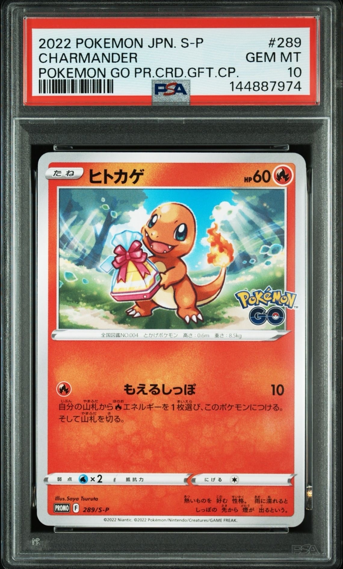 PSA10】ヒトカゲ P [S-P 289](プロモーションカード「ポケモン GO
