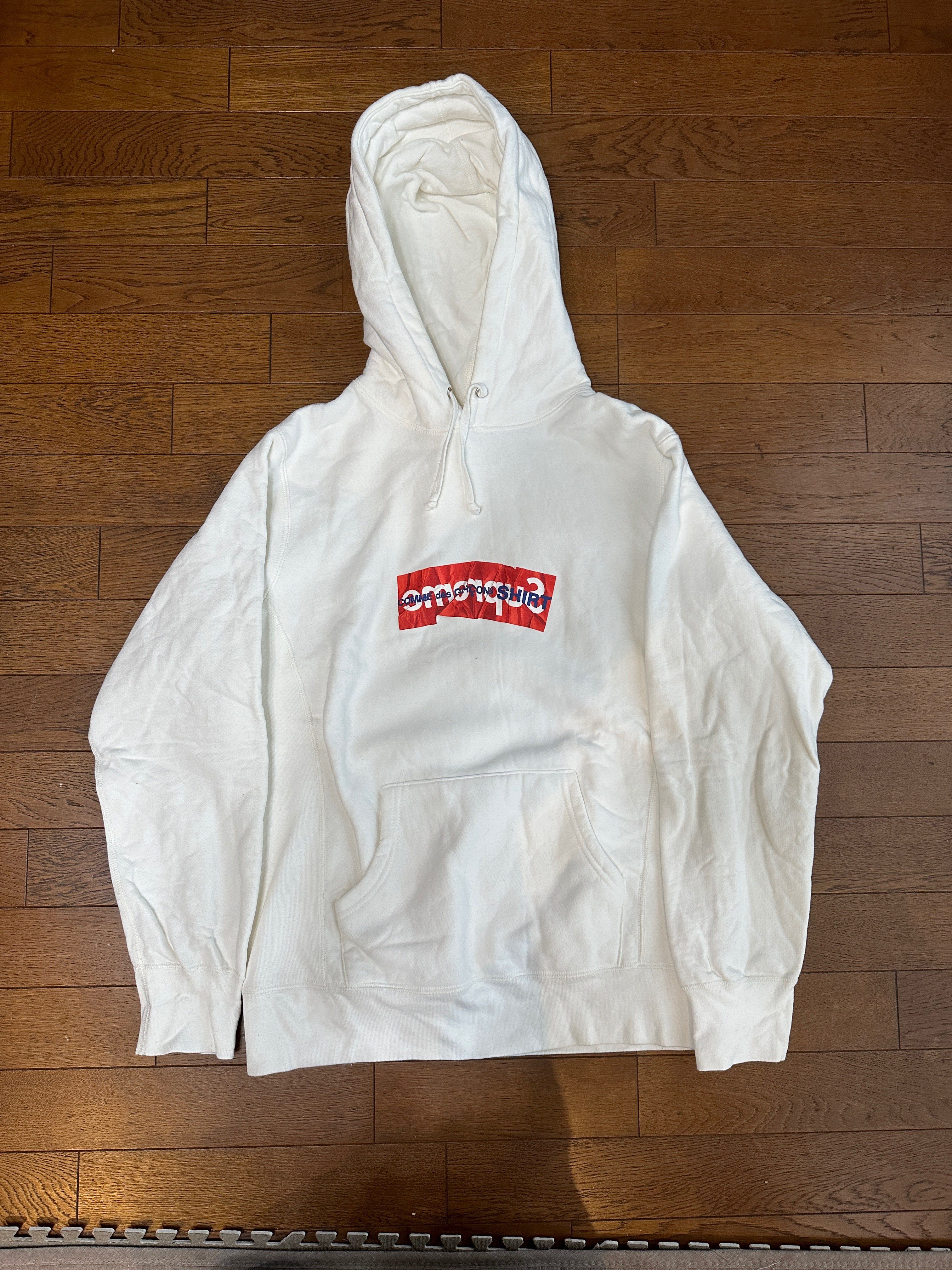 Supreme Comme Des Garcons SHIRT Box Logo Hooded Sweatshirt "White"