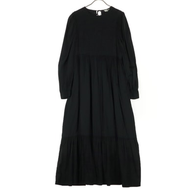 美品 MOUSSY マウジー 長袖 ロングワンピース 2 ブラック