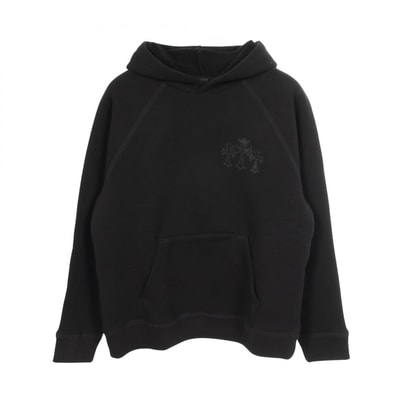 クロムハーツ CHROME HEARTS Y NOT CHロゴ パーカー 衣料品 トップス コットン メンズ ブラック系 【中古】
