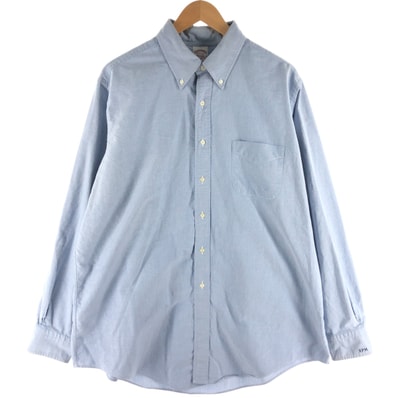 古着 ブルックスブラザーズ Brooks Brothers Est.1818 長袖 ボタンダウンシャツ USA製 メンズXL相当/eaa527063