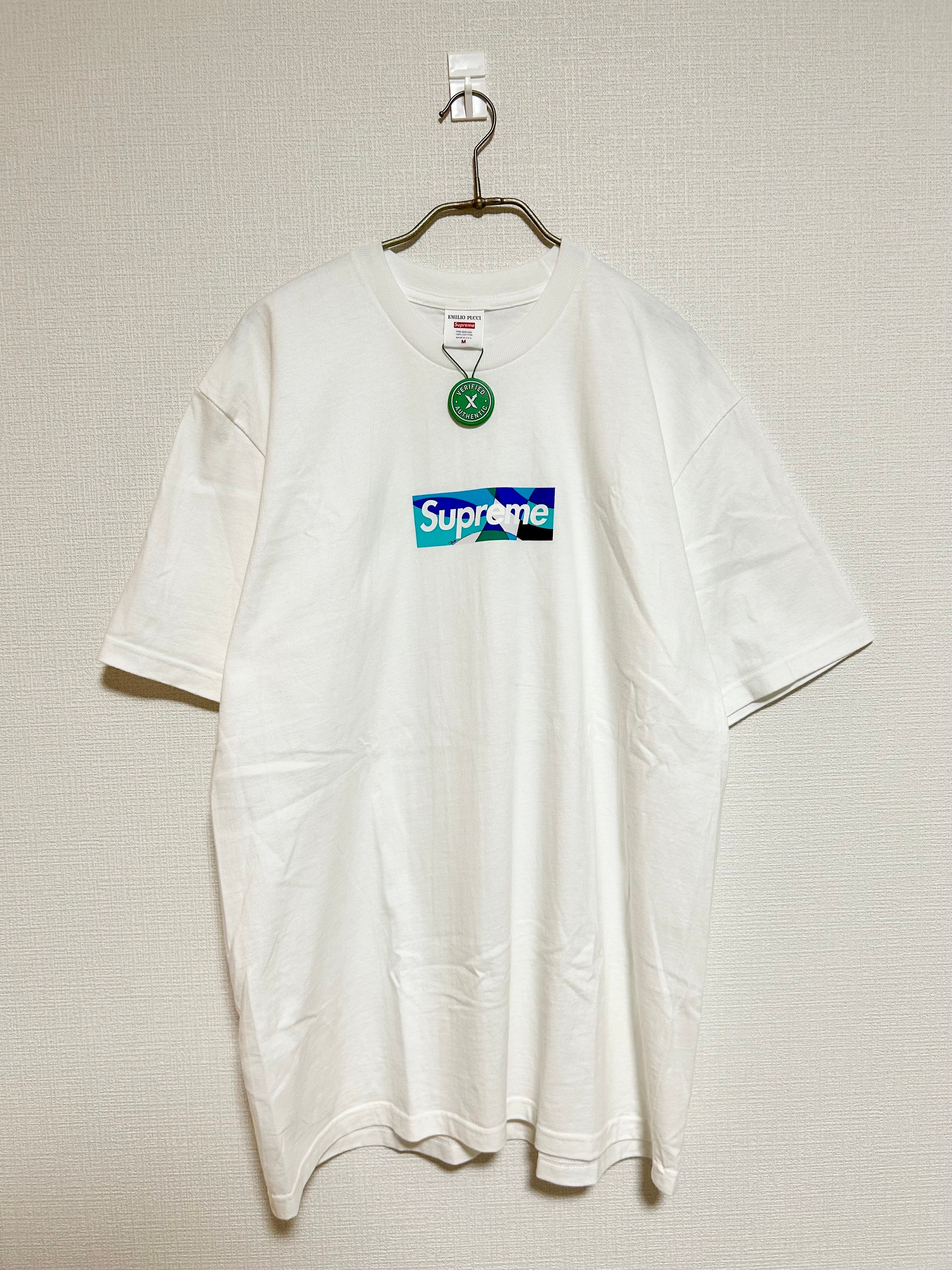 Supreme / Emilio Pucci® Box Logo Tee "White/Blue"